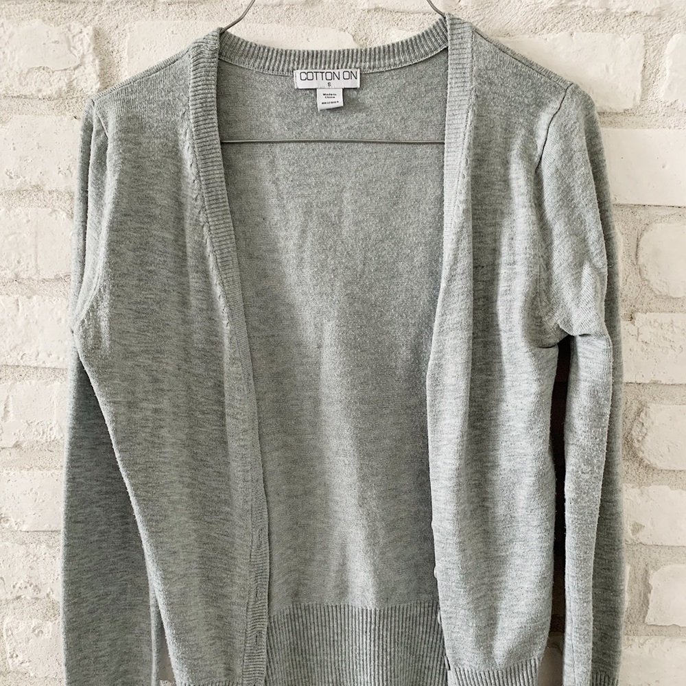 Heather Grey Cardigan